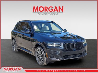 2023 BMW X3 sDrive30i in Black Sapphire Metallic — front three-quarter view