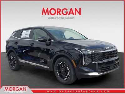 2026 Kia Sportage EX in Ebony Black — front three-quarter view