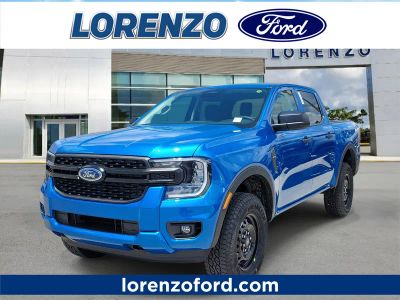 2026 Ford Ranger XL in Velocity Blue Metallic — front three-quarter view