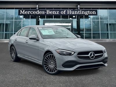 2026 Mercedes-Benz C-Class C 300 in MANUFAKTUR Alpine Grey — front three-quarter view