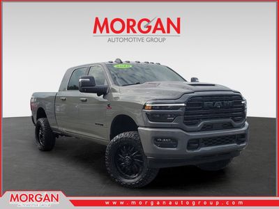 2026 Ram 2500 Laramie in Ceramic Gray Clearcoat — front three-quarter view