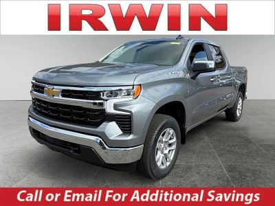 2026 Chevrolet Silverado 1500 LT in Sterling Gray Metallic — front three-quarter view