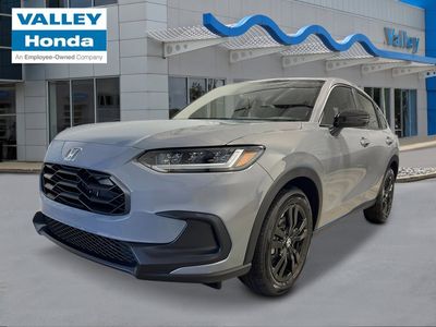 2026 Honda HR-V Sport in Urban Gray Pearl — front three-quarter view