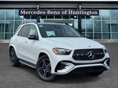 2026 Mercedes-Benz GLE 350 in MANUFAKTUR Moonlight White Metallic — front three-quarter view