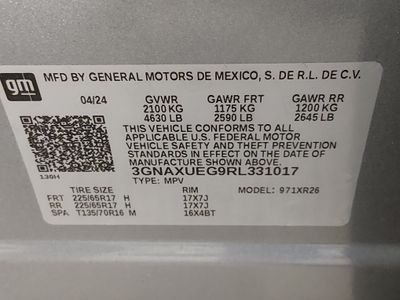 2024 Chevrolet Equinox — photo 20 view