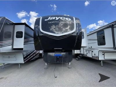 2026 Jayco North Point — front three-quarter view