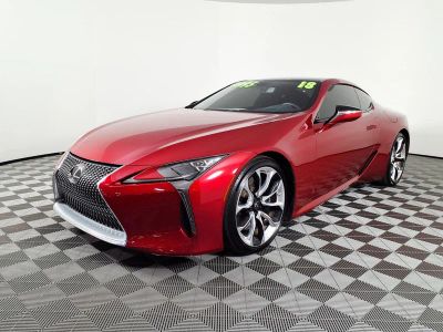 2018 Lexus LC LC 500 in Infra-Red — front three-quarter view