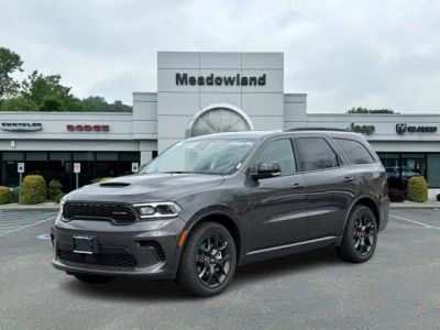 2026 Dodge Durango GT Plus HEMI V8 in Vapor Gray Exterior Paint — front three-quarter view