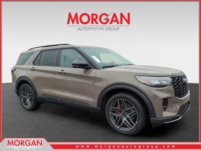 2026 Ford Explorer ST in Gray — front three-quarter view