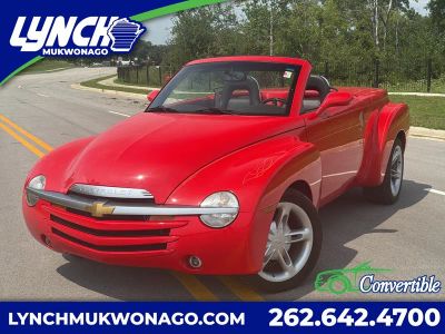 2004 Chevrolet SSR LS in Redline Red — front three-quarter view