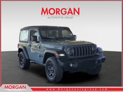 2026 Jeep Wrangler Sport in Anvil Clearcoat — front three-quarter view