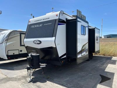 2026 Forest River RV Vengeance Rogue Armored — rear three-quarter view