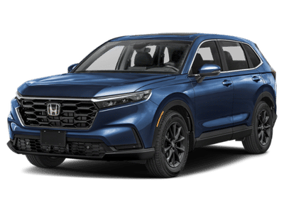 2026 Honda CR-V EX-L in Canyon River Blue Metallic — front three-quarter view