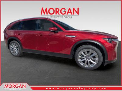 2026 Mazda CX-90 Preferred in Soul Red Crystal Metallic — front three-quarter view