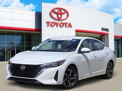 2024 Nissan Sentra SV in White — front three-quarter view