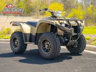 2026 Yamaha Kodiak 450 EPS Fall Beige w/ Realtree Edge — front three-quarter view