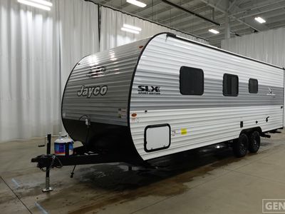 2026 Jayco Jay Flight SLX — front three-quarter view