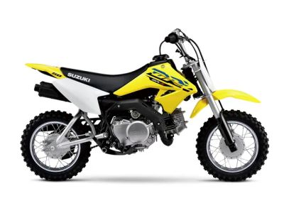 2026 Suzuki DR-Z50 — front three-quarter view