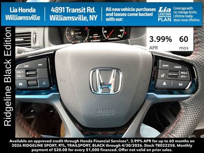 2026 Honda Ridgeline Black Edition - Photo 18