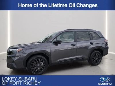 2026 Subaru Forester Sport in Magnetite Gray Metallic — front three-quarter view