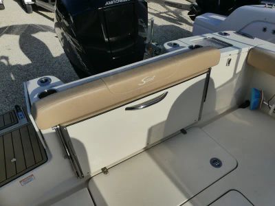 2023 Scout 215 Dorado — engine compartment view