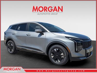 2026 Kia Sportage Hybrid LX in Steel Gray — front three-quarter view