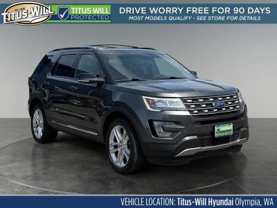 2017 Ford Explorer XLT in Magnetic — front three-quarter view
