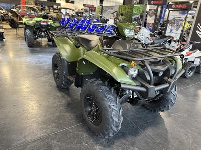 2026 Yamaha Kodiak 700 EPS in TACTICAL GREEN — front three-quarter view