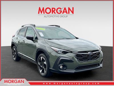 2025 Subaru Crosstrek Limited in Green — front three-quarter view