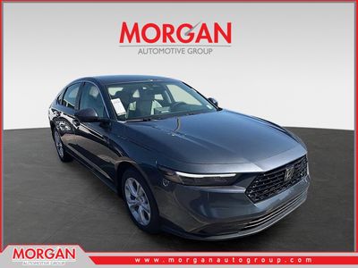 2026 Honda Accord Sedan LX in Meteorite Gray Metallic — front three-quarter view