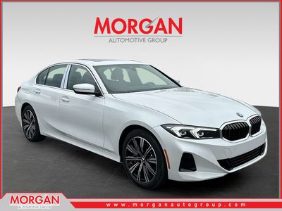 2026 BMW 3 Series 330i in White — front three-quarter view