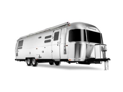 2026 Airstream Globetrotter — front three-quarter view
