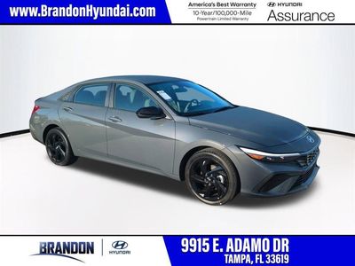 2026 Hyundai ELANTRA SEL Sport in Gray — front three-quarter view