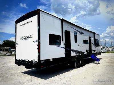 2027 Forest River Vengeance Rogue Armored — rear three-quarter view