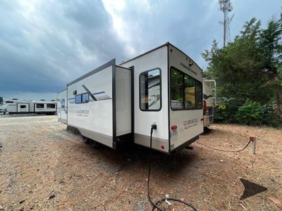 2025 Forest River RV Cherokee Alpha Wolf — rear three-quarter view