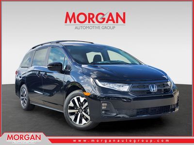 2026 Honda Odyssey EX-L in Crystal Black Pearl — front three-quarter view