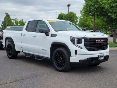 2024 GMC Sierra 1500 Elevation in Summit White — front three-quarter view