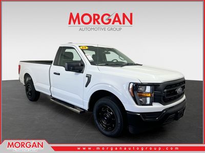 2023 Ford F-150 XL in Oxford White — front three-quarter view