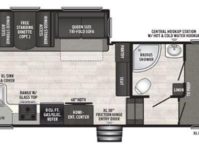 2019 Keystone RV Sprinter Campfire Edition — detail view