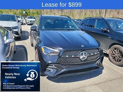 2026 Mercedes-Benz GLE 350 in Obsidian Black Metallic — front three-quarter view