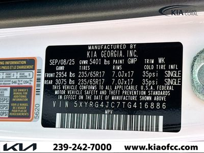 2026 Kia Sorento — photo 40 view