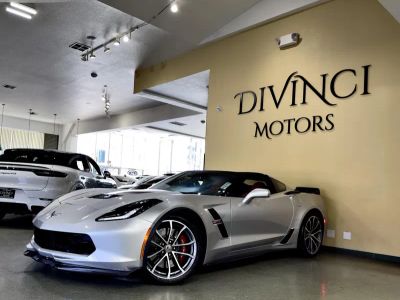 2017 Chevrolet Corvette in Silver — front three-quarter view