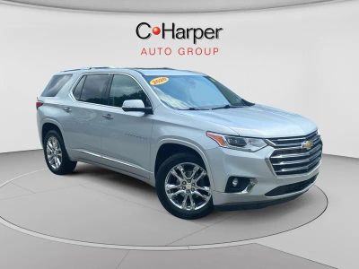 2020 Chevrolet Traverse High Country in Silver Ice Metallic — front three-quarter view