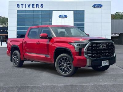 2024 Toyota Tundra Platinum in Red — front three-quarter view