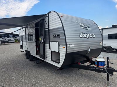 2026 Jayco Jay Flight SLX — rear three-quarter view