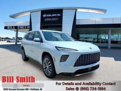 2026 Buick Enclave Avenir in Iridescent White Tricoat — front three-quarter view