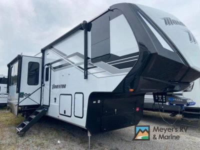 2026 Grand Design Momentum 399M — front three-quarter view