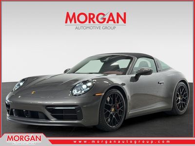 2023 Porsche 911 4 GTS in Agate Grey Metallic — front three-quarter view