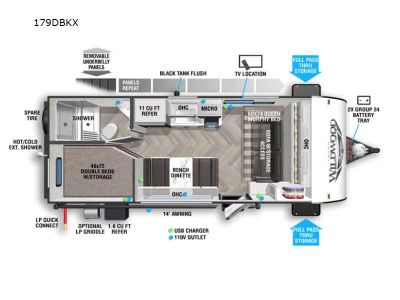 2021 Forest River RV Wildwood FSX — side profile view