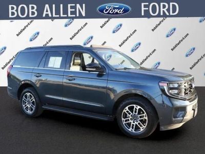 2025 Ford Expedition Active in Stone Blue Metallic — front three-quarter view